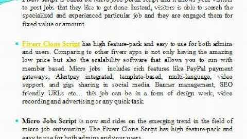 Fiverr Clone, Fiverr Script