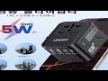 LENCENT 65W/100W GaN International Travel Adapter with 2USB 3 Type C GaN Fast Charging Ada