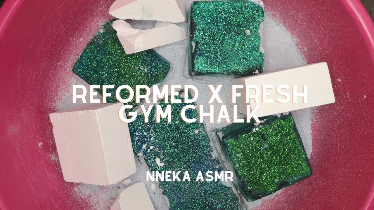 Reformed gym chalk blocks| Fresh gym chalk| Crispy| Soft| Powdery|ASMR ...