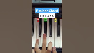 How To Play F Minor Chord On Piano?
