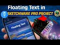 How to make top floating text in screen sketchware pro hindi tutorial