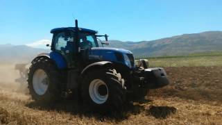 New Holland T7.250 & T7.270 con trivomeri Aldo Annovi - Aratura 2016