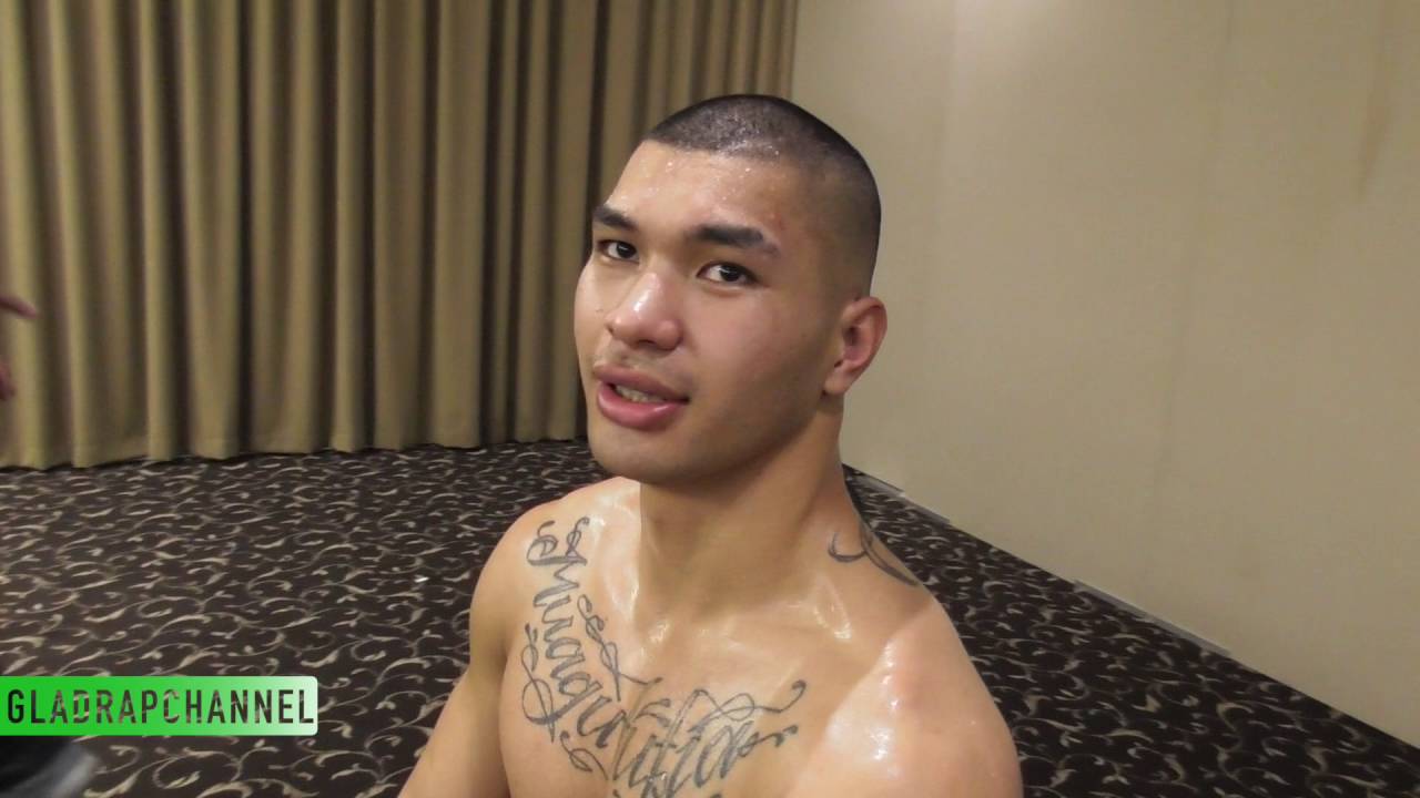 Kerry Davies introduces the Redline Boxing Team - Evander Tia, Tony Wong, Levi Winterstein