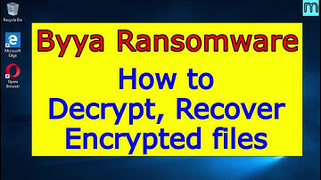 Byya virus (ransomware). How to decrypt .Byya files. Byya File Recovery Guide.