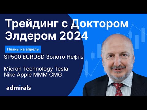 Trading with Dr. Elder 2024 / SP500 EURUSD Gold Oil BTC MU Tesla Apple MMM Nike