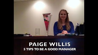 How to Be a Good Manager (BA2030 Presentation)