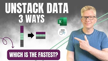 The FASTEST Way to Unstack Data in Power Query? 3 Methods Compared