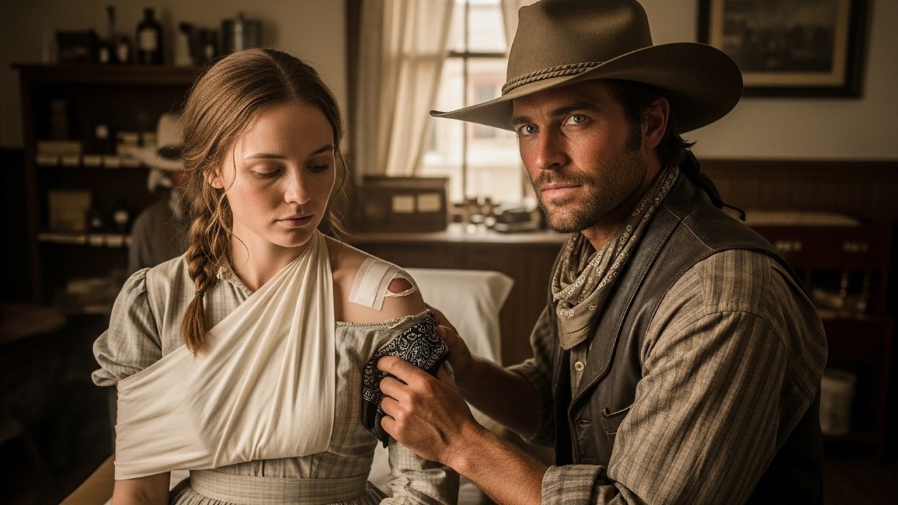 She Was Shot While Defending Her Sister's Honor, The Cowboy Stopped The Bleeding And Stayed Close