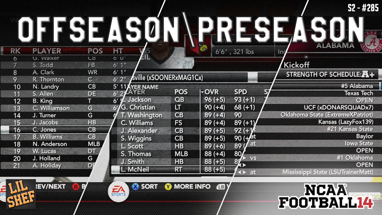 YEAR 1 OFFSEASON & YEAR 2 PRE-SEASON | 