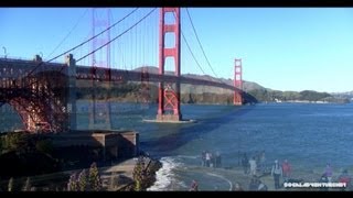 [hd] sight and sound of the golden gate bridge in san francisco, ca.
this video, you will see bridge, a drive on a...