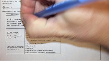 15 2d Understanding the connection between vapor pressure, boiling point, and enthalpy of vaporizati