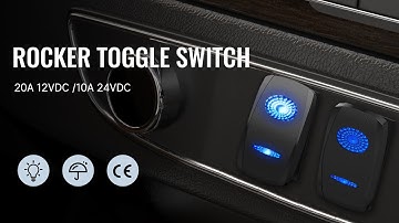 Illuminate Your Control with the 12V Blue LED Rocker Toggle Switch