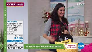 Girlfriend Gear Diamond Quilt Soft Satchel Travel Bag screenshot 1