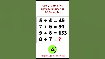 🔥Tricky Missing Number Puzzle Challenge 🚀| Can You Solve It in 10 Seconds?#shorts #viral #trending
