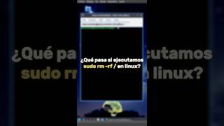Ejecuto sudo rm -rf / (el comando más peligroso) Ejecuto sudo rm -rf / (el comando más peligroso)