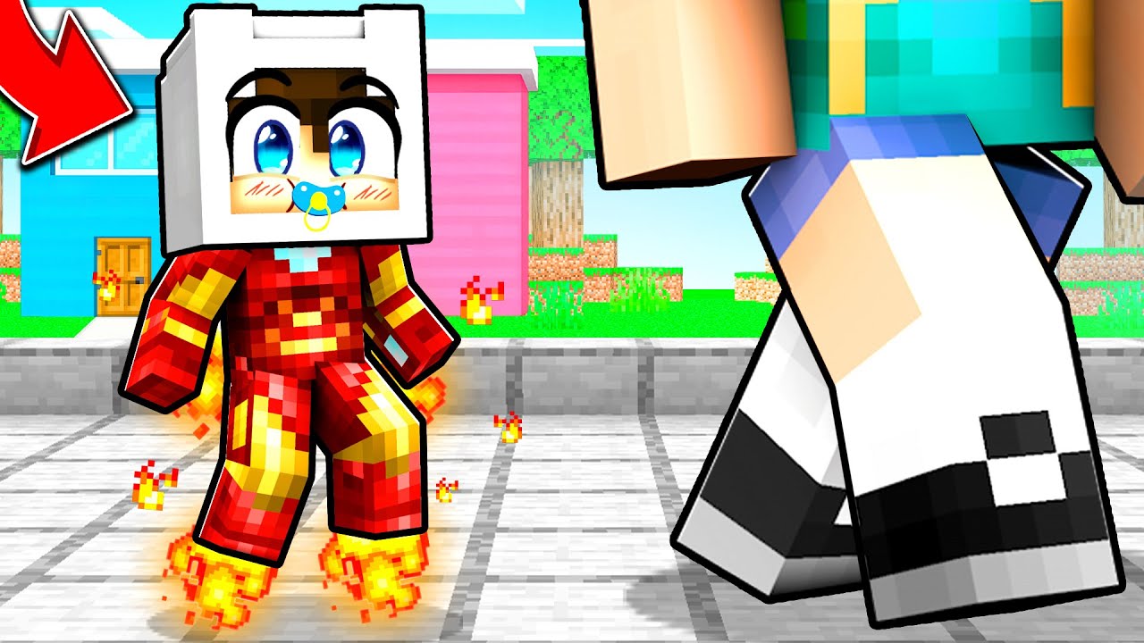 Minecraft'ta SÜPER KAHRAMAN OYUNCAKLARINA Dönüştüm! 🦸🍼