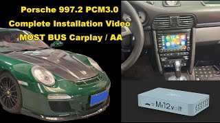 Mr12volt MOST CarPlay interface installation for Porsche 997.2 PCM 3 0