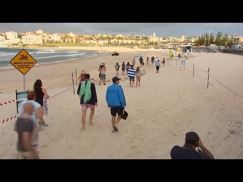 Aussies enjoy beaches after lockdown