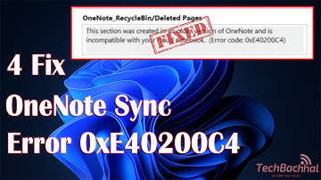 (FIXED) OneNote sync error 0xE40200C4 in Windows