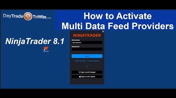 Ninja Trader 8.1 Access Multi Data Feed Providers - How To Turn On
