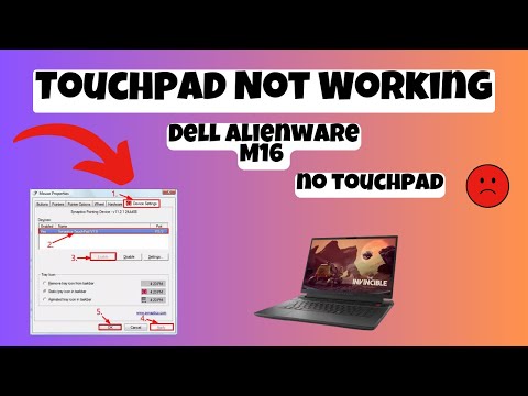 Dell Alienware M16 Touch Pad Not working