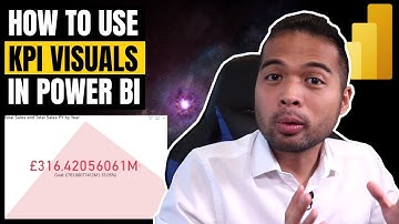 How to use KPI Visuals in Power BI // Beginners Guide to Power BI in 2021