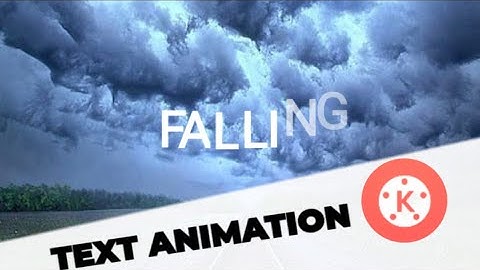Falling Text Animation in Kinemaster | Like a After Effect | Tech Demand |