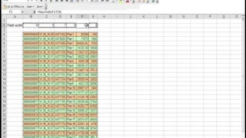 Export Excel data into a fixed width file format