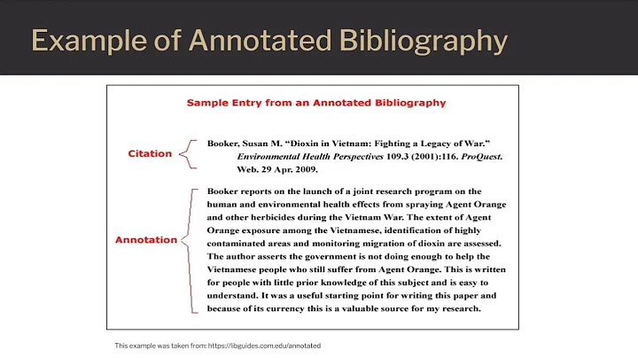 What is an Annotated Bibliography and Why are they important?