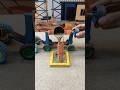 😱 Real Working Mini Tractor Making Cement Pillar | Amazing DIY Construction Machine 🚜 #shorts