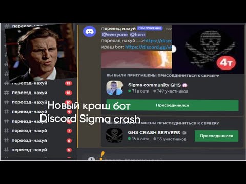 НОВЫЙ КРАШ БОТ ДИСКОРД 2024 | КРАШИТ ЛЮБОЙ СЕРВЕР 24/7 4к пинга жеско крашит