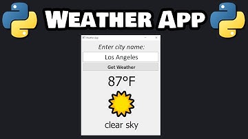 Code a weather app using Python! ☀️