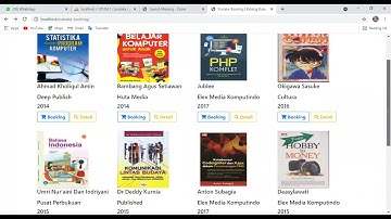 PUSTAKA BOOKING III - TABLE DATABASE, KATALOG BUKU & DETAIL BUKU