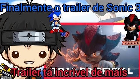 reagindo ao trailer oficial de Sonic 3 o filme 🔥 dublado PTBR 🇧🇷 - tá muito insano sé louco [REACT]