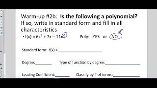 Famous Alg 2 5 1 notes classifying and operations on polynomials Net Worth