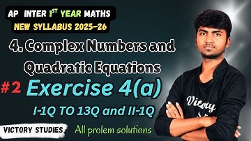 Complex numbers class 11 | Class 11 maths exercise 4 a telugu |  class 11 exercise 4 a | exe 4a