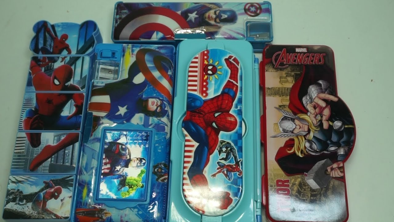 Details about Marvel Comics Pencil Case Superman Spiderman Captain America Details about Marvel Comics Pencil Case Superman Spiderman Captain America