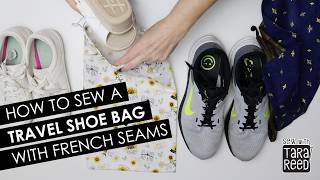 How to Sew a DIY Fabric Shoe Bag - Easy Sewing Project