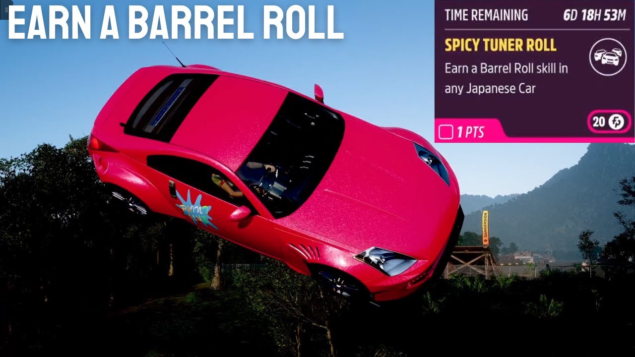 How to Earn a Barrel Roll Skill FH5 Spicy Tuner Roll #Forzathon Daily  Challenge : r/forza