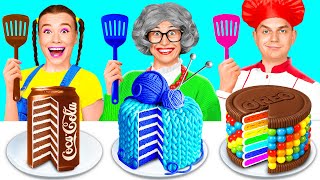 Me vs Grandma Cooking Challenge | Kitchen Gadgets and Parenting Hacks by BaRaDa Challenge