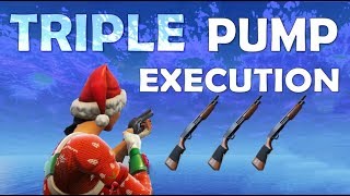 TRIPLE PUMP EXECUTION | PUMP ONLY CHALLENGE!  (Fortnite Battle Royale)