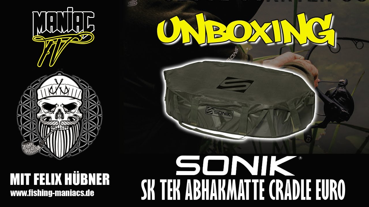 Maniac TV Unboxing - Sonik SK TEK Abhakmatte Cradle Euro - YouTube