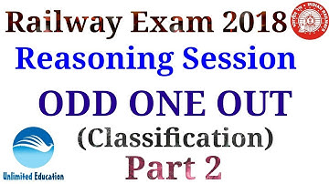 Odd One Out | Classification | Part 2  | Reasoning | RRB | Railway ALP / Group D /RPF |  SSC CGL