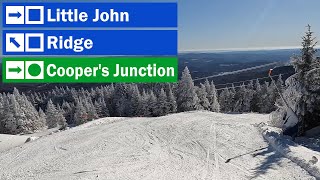 Mount Snow, VT - 🟦 Little John to Ridge to 🟢 Cooper's Junction (1-2-24) [4K]