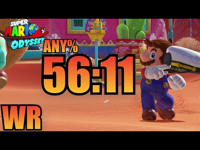 [WR] Super Mario Odyssey Any% Speedrun in 56:11 class=