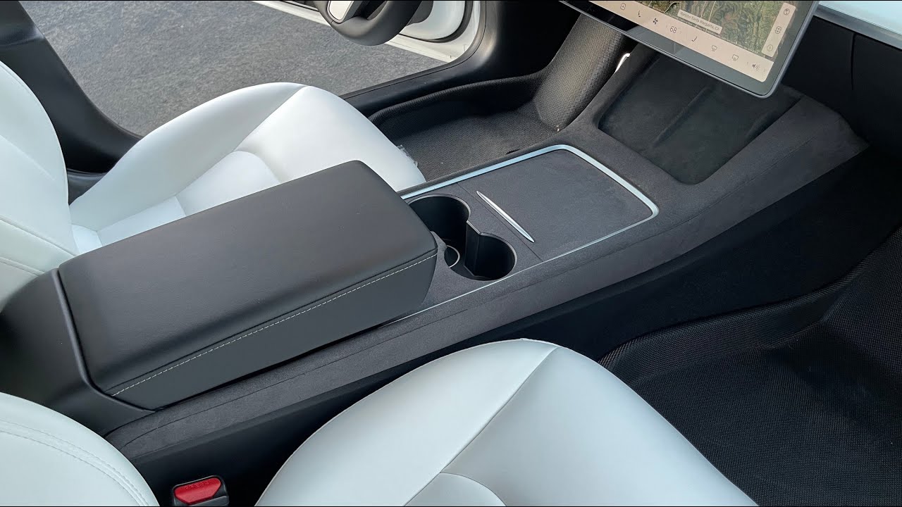 Console centrale in Alcantara® originale per Tesla Model 3 e Y