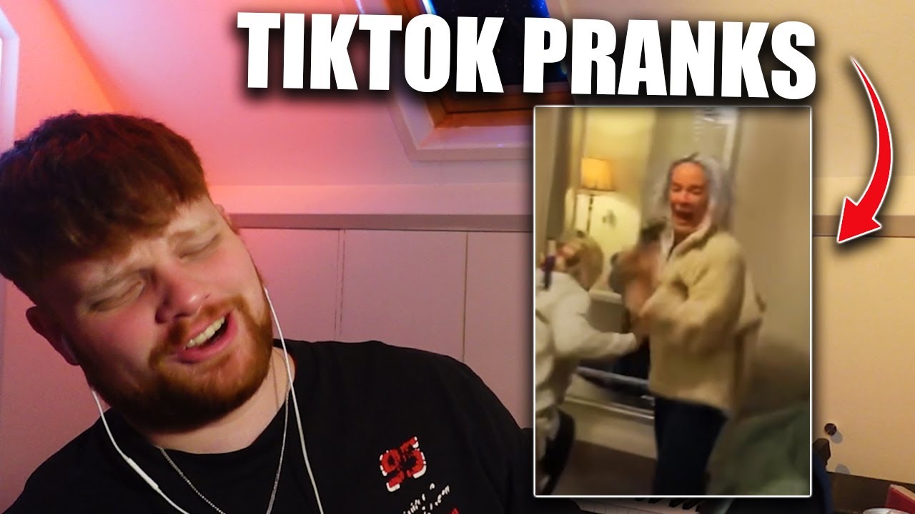 Reacting to funny tiktok pranks