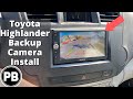 2008 - 2013 Toyota Highlander Backup Camera install