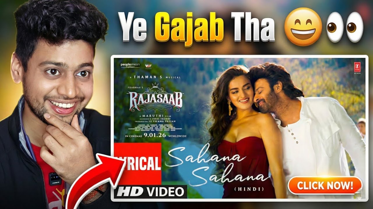 Sahana Sahana Song (Lyrics)(Hindi) Reaction - The RajaSaab | Prabhas | Ye Gajab Tha 🤯
