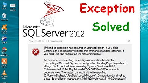SQL Server 2012 Startup Error [Solved]: An error occurred creating